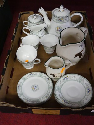 Lot 533 - A Wedgwood Agincourt part tea service,...