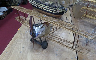 Lot 653 - A Hasegawa 1/16 scale model of a Sopwith Camel...