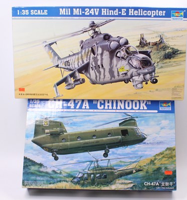 Lot 1598 - A Trumpeter 1/35 scale plastic helicopter kit...