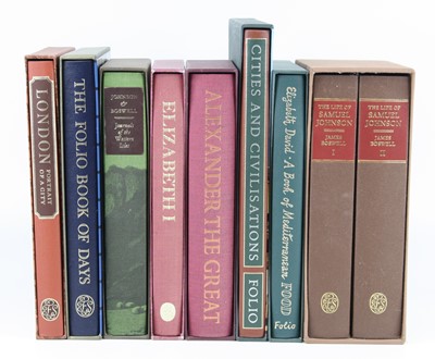 Lot 1082 - Folio Society, a collection of volumes housed...