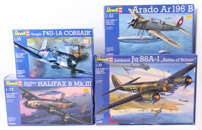 Lot 1586 - A Revell mixed scale plastic aircraft kit...