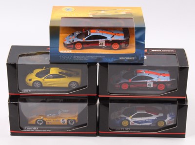 Lot 973 - Minichamps 1/43rd scale McLaren diecast group...