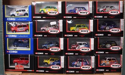 Lot 947 - 15 Corgi Classics Mini 7 Racing Club & Corgi...