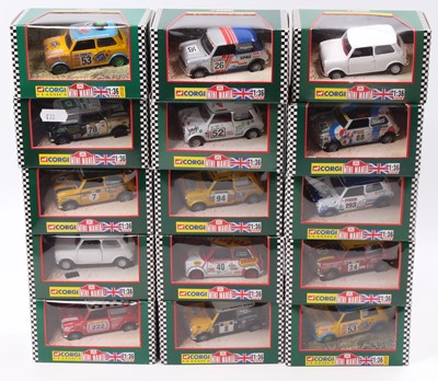 Lot 945 - 15 Corgi Classics 1/36th scale Mini's, with...