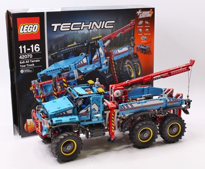 Lot 656 - A Lego Technic No. 42070 6x6 all terrain tow...