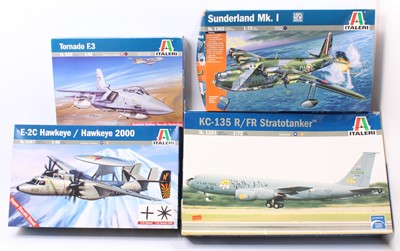 Lot 1610 - An Italeri mixed scale plastic aircraft kit...