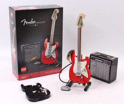 Lot 659 - A Lego Ideas No. 21329 Fender Stratocaster,...