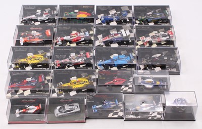 Lot 930 - 21 Minichamps 1/43rd and 1/64th scale boxed...