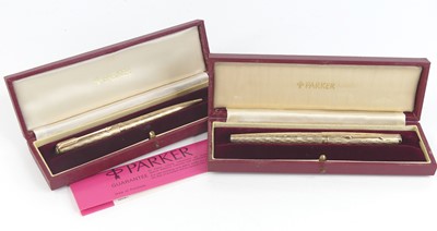 Lot 1369 - A cased Parker 61 Presidential 9ct gold...