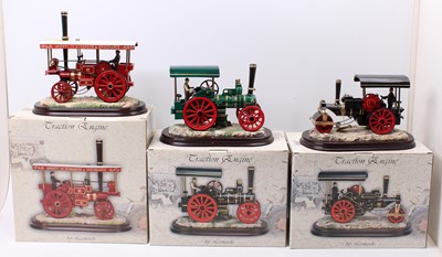 Lot 916 - 3 boxed Leonardo Collection traction engines...