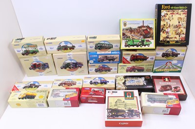 Lot 908 - 23 Corgi Classics modern issue diecasts, with...