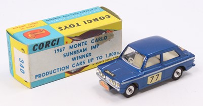 Lot 1366 - Corgi Toys, No.340 Sunbeam Imp "Rallye Monte...