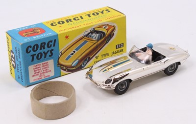 Lot 1357 - Corgi Toys No. 312 Jaguar E type Competition...