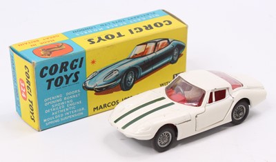 Lot 1356 - Corgi Toys No. 324 Marcos 1800 GT comprising...