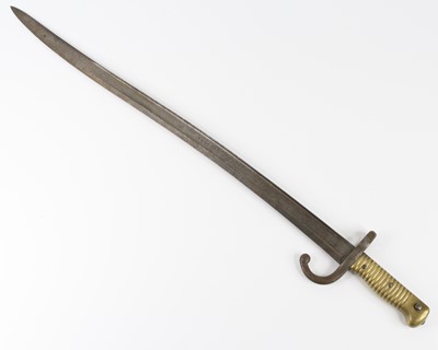 Lot 3234 - A French model 1866 chassepot bayonet, having...