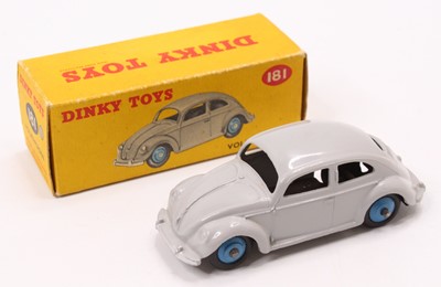 Lot 1158 - Dinky Toys No.181 VW saloon comprising of grey...