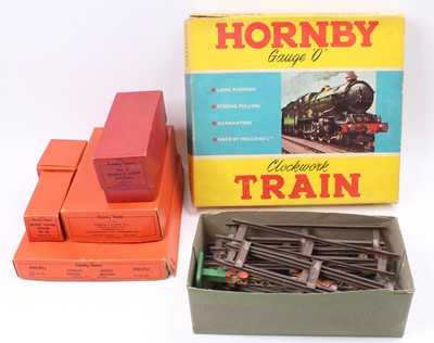 Lot 202 - Hornby No.20 Goods set, clockwork, comprising...