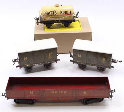 Lot 209 - Four Bassett-Lowke goods wagons: pre-WWII...