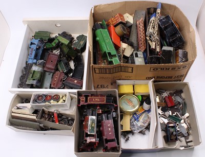 Lot 218 - Very large box of Hornby items, all in need of...