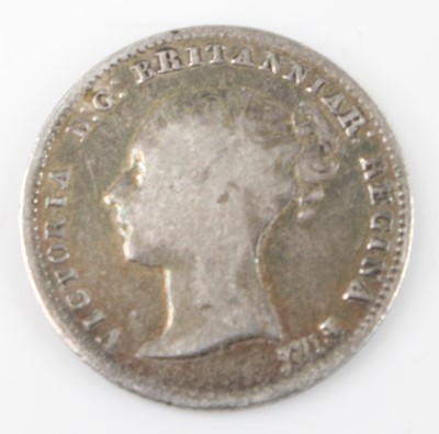 Lot 3213 - Great Britain, 1854 four pence, Victoria young...