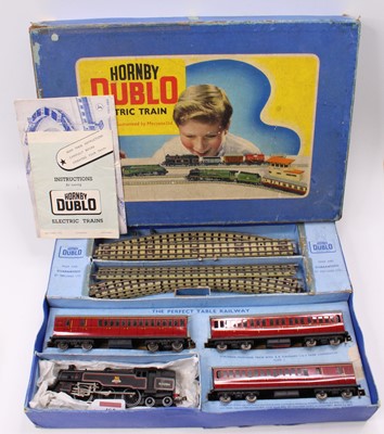 Lot 405 - EDP13 Hornby-Dublo 3-rail Tank Passenger set,...