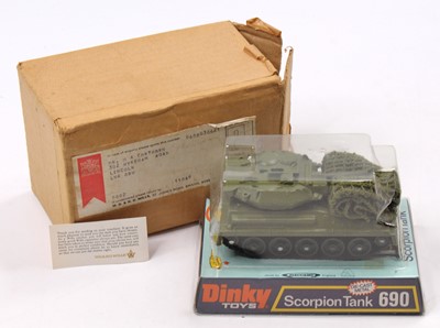 Lot 1241 - Dinky Toys No. 690 Scorpion Tank, military...