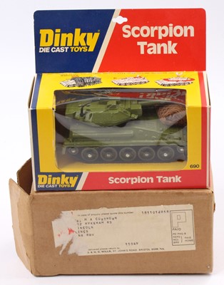 Lot 1243 - Dinky Toys No. 690 Scorpion Tank, military...