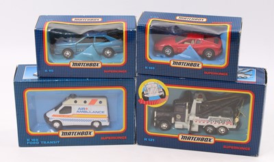 Lot 1474 - Matchbox Super Kings modern issue boxed model...