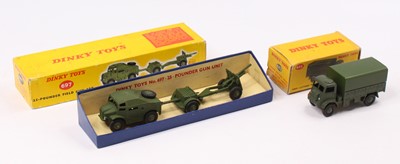 Lot 1247 - 2 boxed Dinky Toys military diecasts...