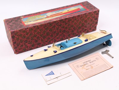 Lot 1733 - Hornby Racing Boat No. 3, Racer 3 Speedboat,...