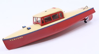 Lot 1727 - Hornby No.4 Limousine "Venture" Boat, tinplate...