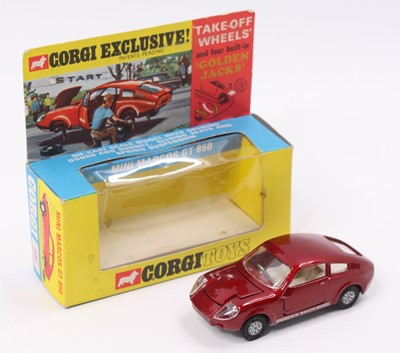 Lot 1369 - Corgi Toys No. 341 Mini Marcos GT850, metallic...