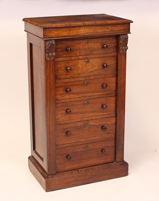 Lot 1567 - An early Victorian rosewood Wellington...