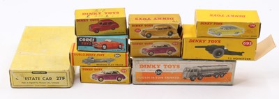 Lot 1317 - Dinky and Corgi Toys group of empty boxes,...