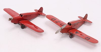 Lot 1268 - Dinky Toys aircraft group, 2 examples...