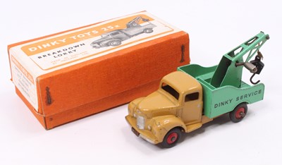 Lot 1207 - Dinky Toys No. 25X Breakdown Lorry, brown...