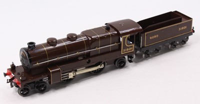 Lot 298 - 1929-30 Hornby No.3C Riviera Blue Train loco &...