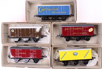 Lot 301 - Five Bernard Ridgley 6-wheel goods wagons, in...