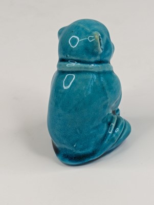 Lot 45 - A Burmantofts turquoise glazed 'faience' model...