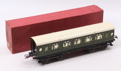 Lot 306 - 1937-41 Hornby No.2 corridor coach, all/3rd...