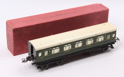 Lot 307 - 1937-41 Hornby No.2 corridor coach, all/3rd...