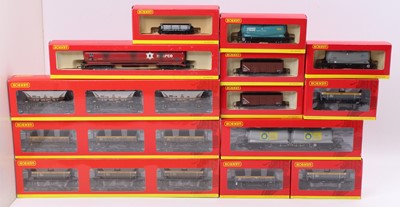 Lot 485 - Nineteen Hornby goods/departmental wagons all...