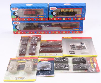 Lot 488 - An assortment of Hornby items: Five ‘Thomas’...