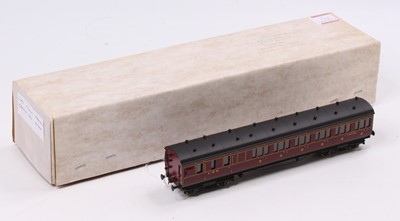 Lot 541 - LMS br/3rd suburban coach, kit built signed...