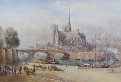 Lot 1479 - Albert Goodwin (1845-1932) - The Notre Dame...