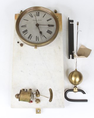Lot 137 - A Brillie electric wall clock, having a...
