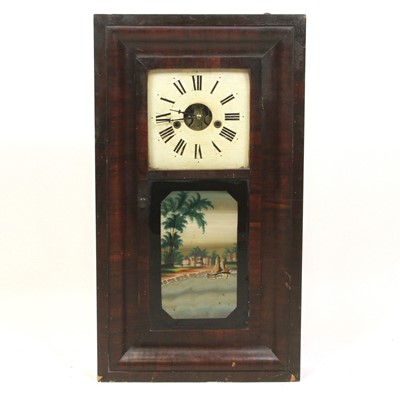 Lot 84 - An American mahogany cased wall clock by The...
