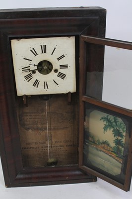 Lot 84 - An American mahogany cased wall clock by The...