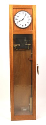 Lot 396 - A Gensign teak cased electric Master clock,...