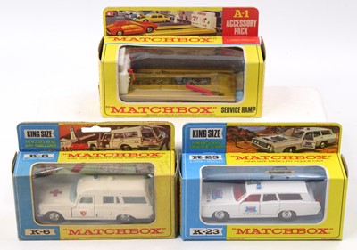 Lot 1481 - Matchbox Lesney King Size and Accessory boxed...